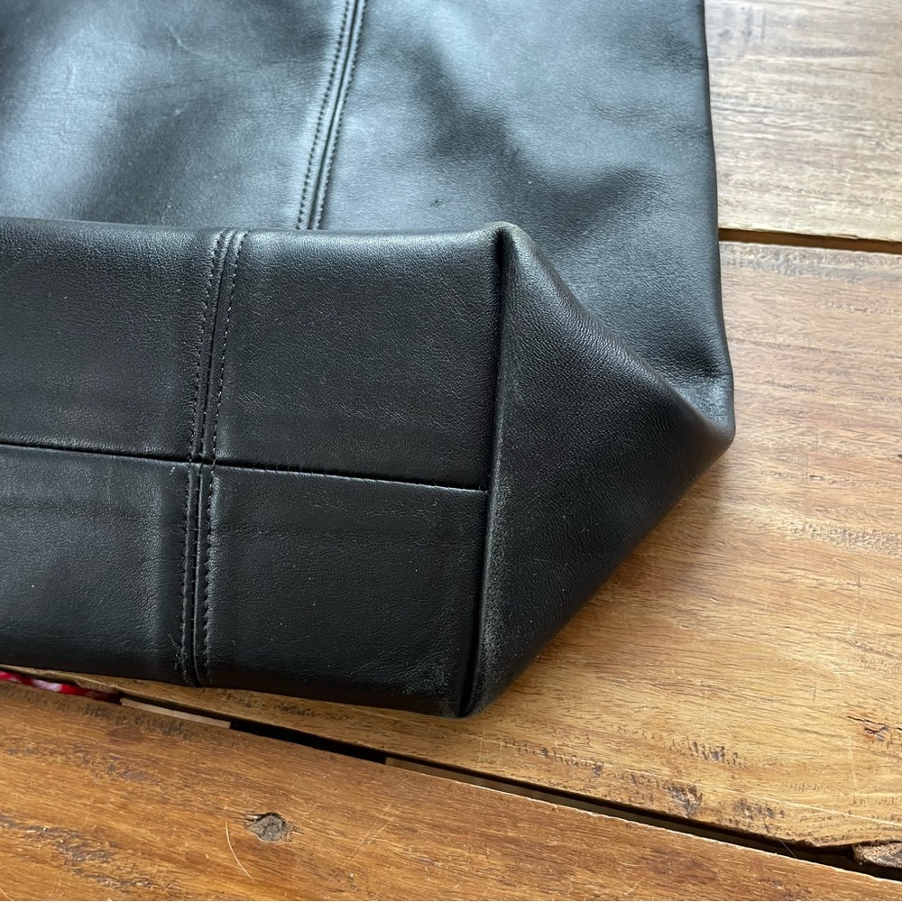 Vintage Coach Black Leather 4065 Light Tote Bag *Project* - Picture 8 of 13